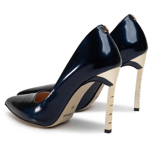 R.Polański High Heels R.Polański 0808 Granatowy Lakier