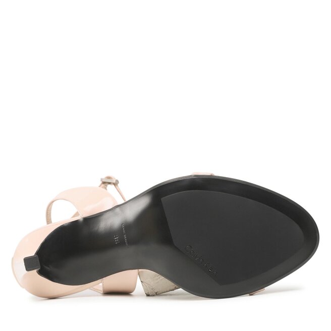 Calvin Klein Sandali Calvin Klein Stiletto Sandal 90- Patent HW0HW01632 Smoke Gray ABW