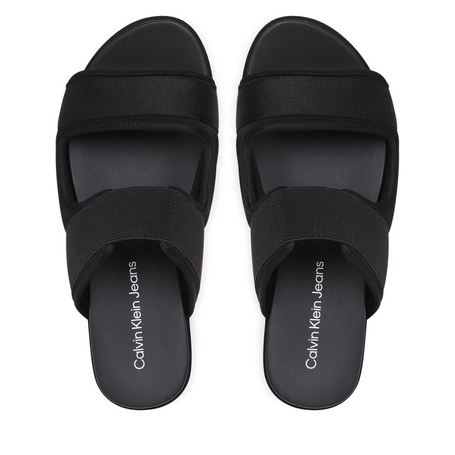 Calvin Klein Jeans Papucs Calvin Klein Jeans Flatporm Sandal Webb YW0YW01074 Black/Lavender Aura BEH