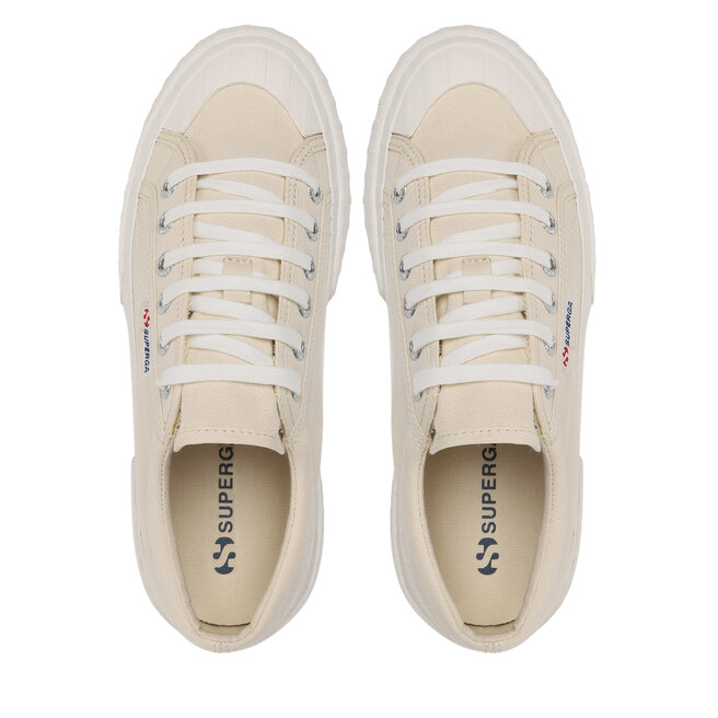 Superga Кецове Superga 2631 Stripe Platform S5111SW Beige Lt Eggshell/Favorio A7V