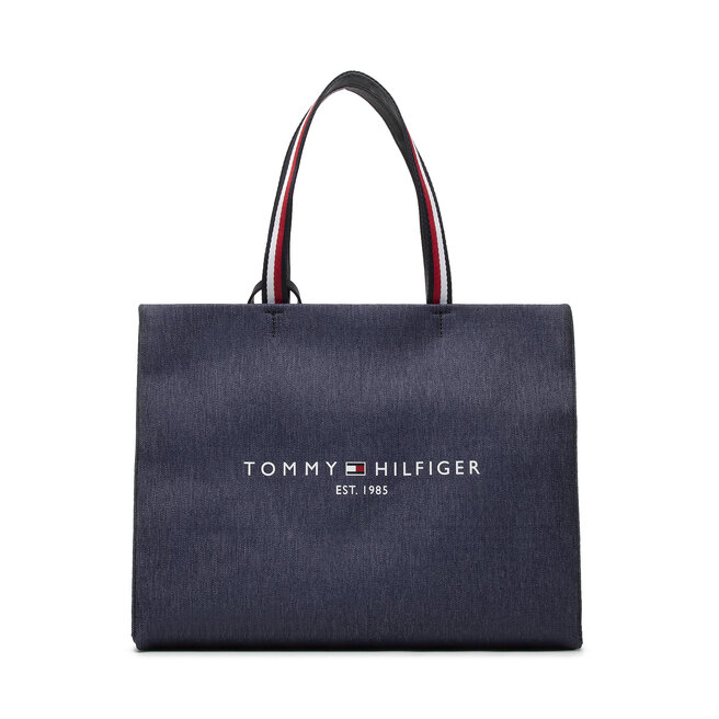 Tommy Hilfiger Ročna torba Tommy Hilfiger Im Th Mini Shopper Tote Denim AW0AW11160 1CD