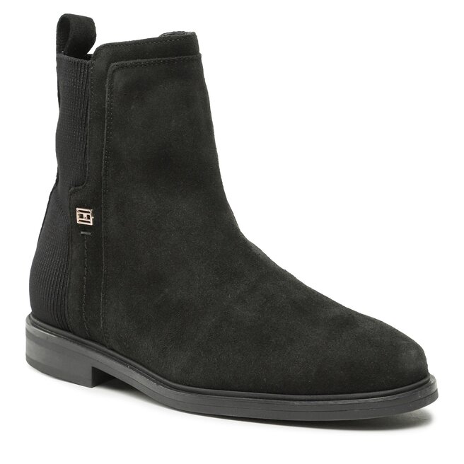 Botki Tommy Hilfiger Tommy Essentials Boot FW0FW07474 Czarny - kobiece
