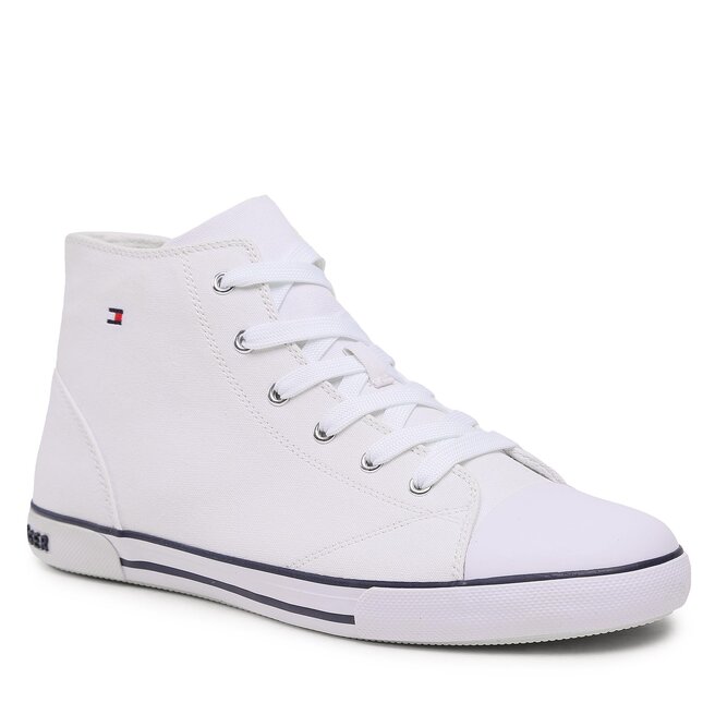 Teniși Tommy Hilfiger High Top Lace-Up Sneaker T3X4-32209-0890 S White 100