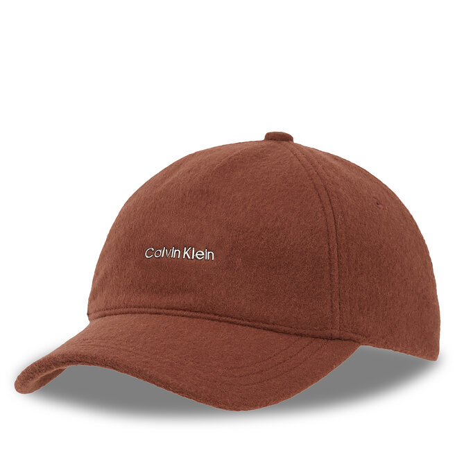 Czapka z daszkiem Calvin Klein - Brązowy
