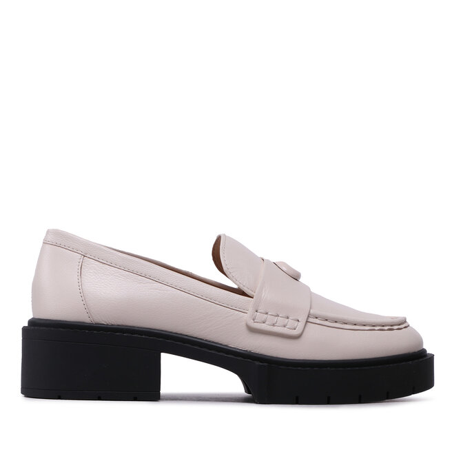 Loafersy Coach Leah - Beżowy