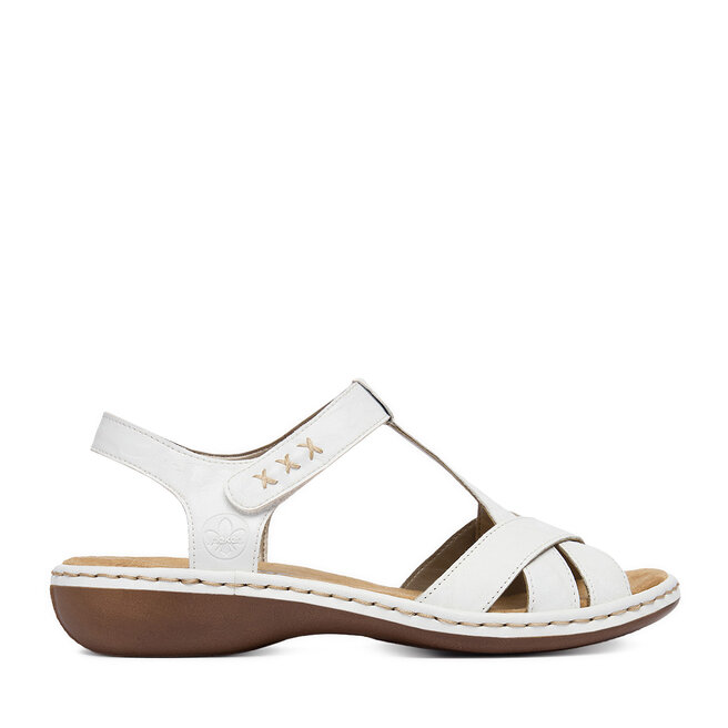 Sandały Rieker CEO-65919-80 Biały - kobiece