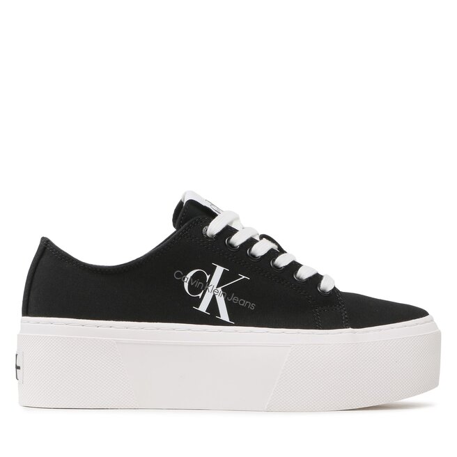 Calvin Klein Jeans Tenisky Calvin Klein Jeans Flatform+ Cupsole Low Txt YW0YW01033 Black BDS