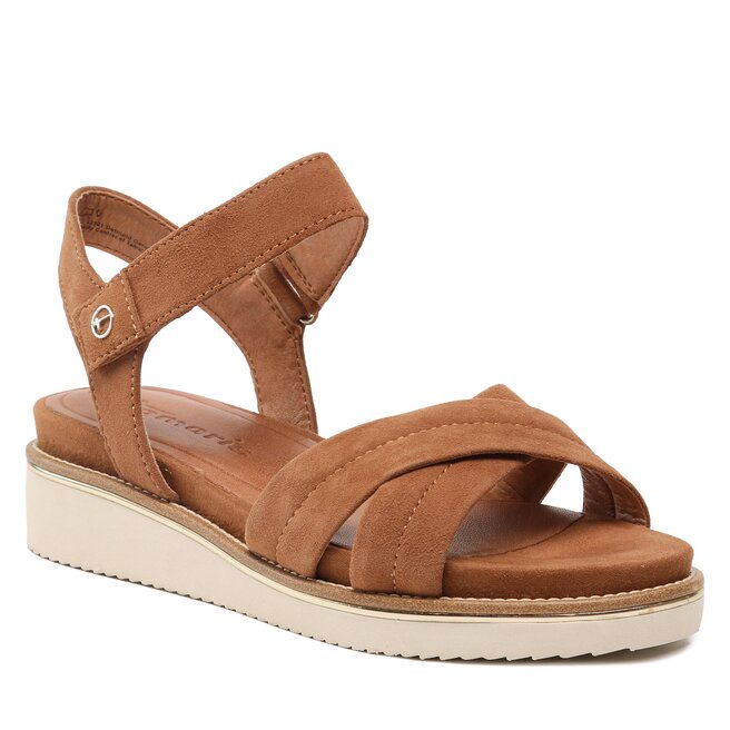 Sandale discount tamaris cognac