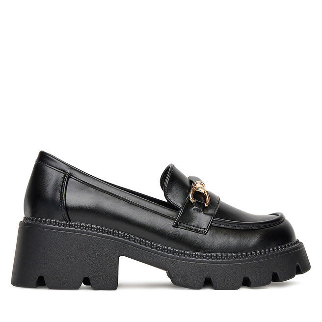 Loafersy DeeZee FBD-20306 Czarny - kobiece