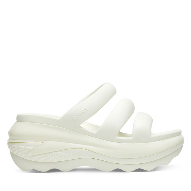 Klapki Crocs Mega Crush Triple Strap - Écru