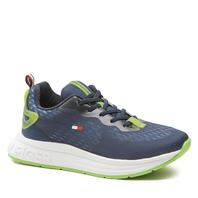 Tommy Hilfiger Sportcipő Tommy Hilfiger Low Cut Lace-Up Sneaker T3X9-32892-0702 S Blue 800