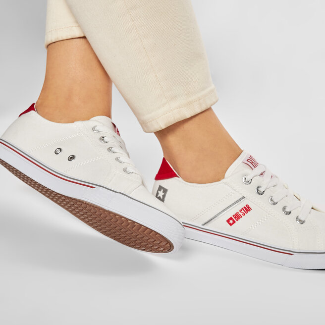 Big Star Shoes Πάνινα παπούτσια Big Star Shoes DD274892 White/Red