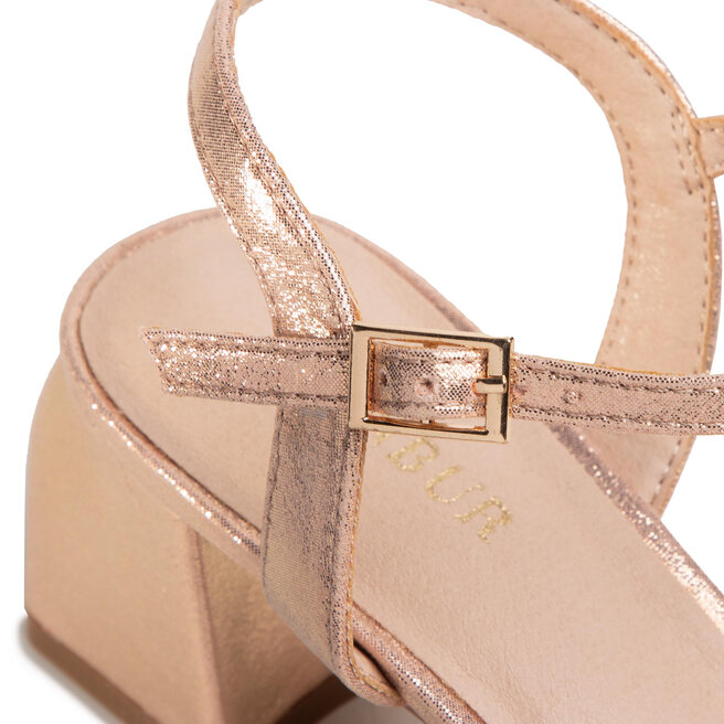 Menbur Sandále Menbur 21249 Rose Gold 0038