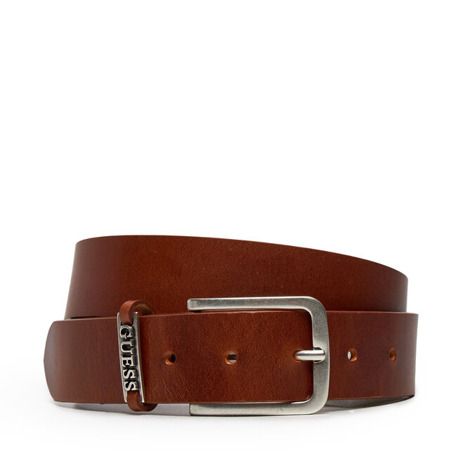 Pasek Męski Guess Detailed Loop Belt M4BZ29 - Brązowy