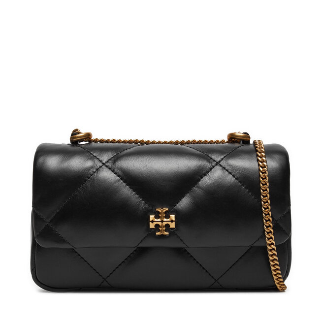 Torebka Tory Burch Mini Kira Diamond Quilt Flap Bag - Czarny