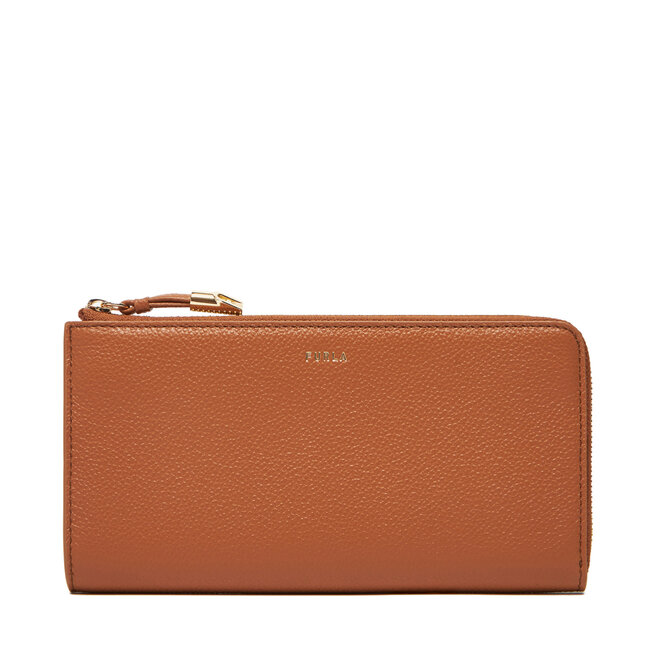 Duży Portfel Damski Furla Goccia L Zip Around WP00471 BX3036 KH - Brązowy