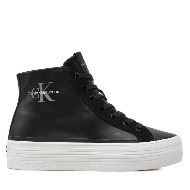 Sneakersy Calvin Klein Jeans Bold Vulc Flatf Mid Mix Ml Mtr - Czarny