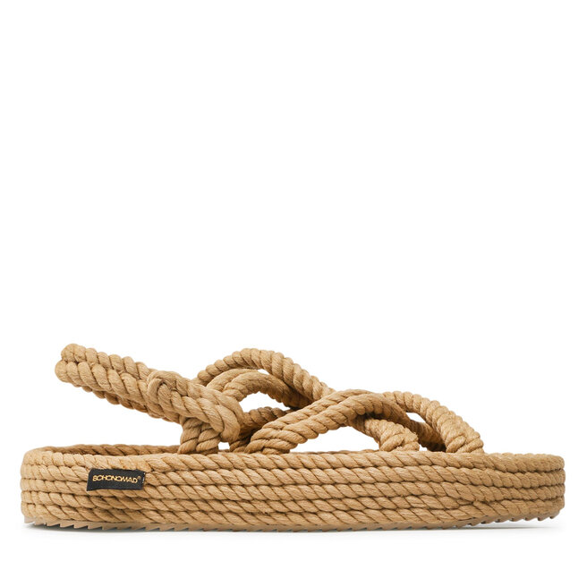 Bohonomad Sandalen Bohonomad Bodrum Platform Sandal BOD.0012.PRS Beige