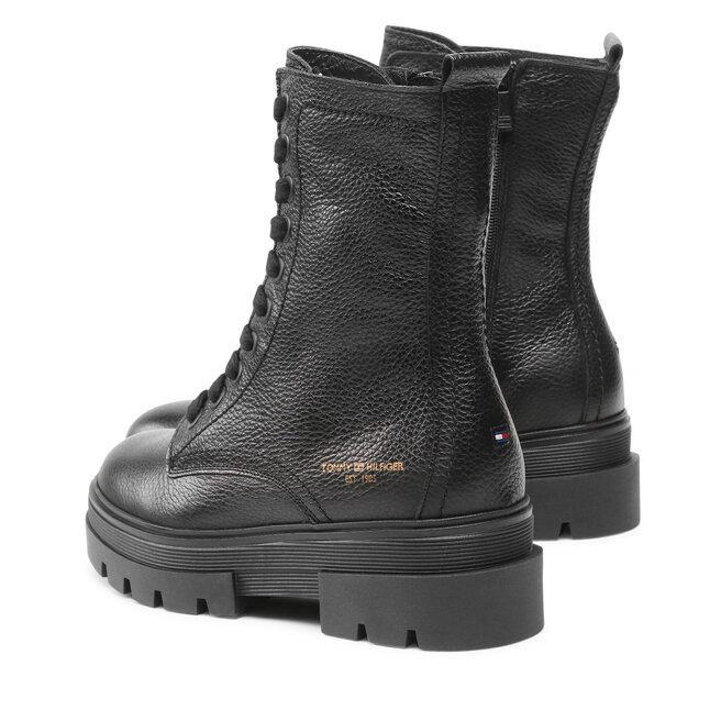 monochromatic lace up boot