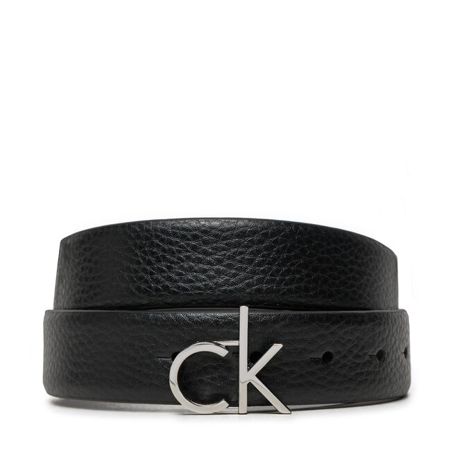 Pasek Damski Calvin Klein Ck Logo Buckle Belt 3.0_Pbl - Czarny
