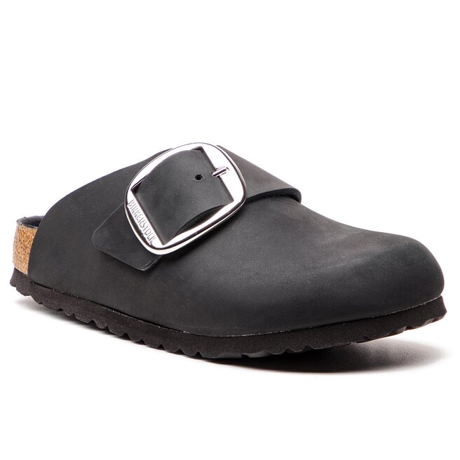 Klapki Birkenstock Basel Big Buckle 1011133 Black eobuwie .pl