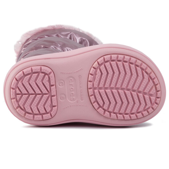 Schneeschuhe Crocs Cb Lodgepoint Metallic Boot G 205829 Rosa | eschuhe.de