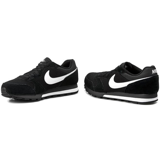 black and white md runner trainers