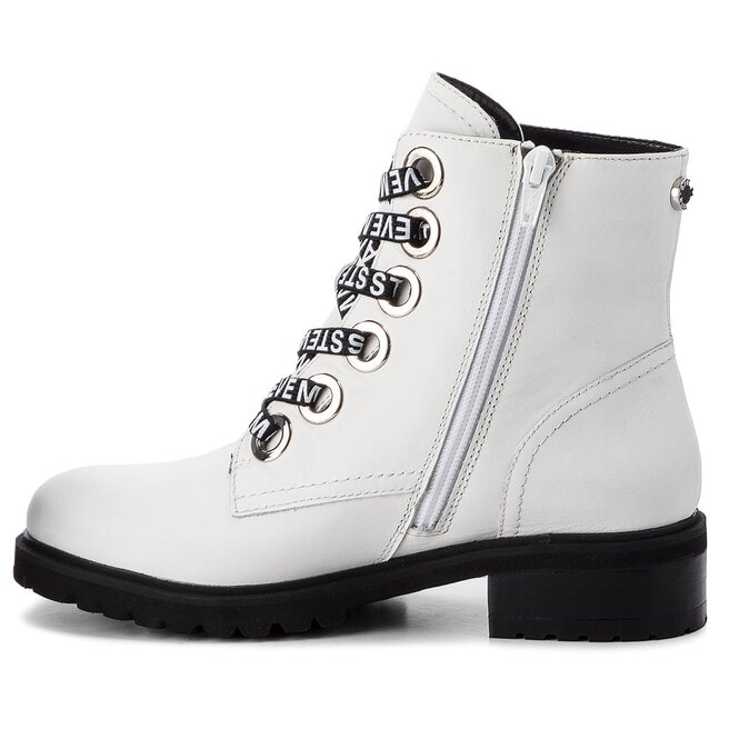 Botki Steve Madden Lindia Ankleboot SM11000049 White Leather 107