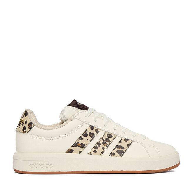 Sneakersy adidas CEO-GRAND COURT 3.0 J KJ4849 Kremowy - kobiece