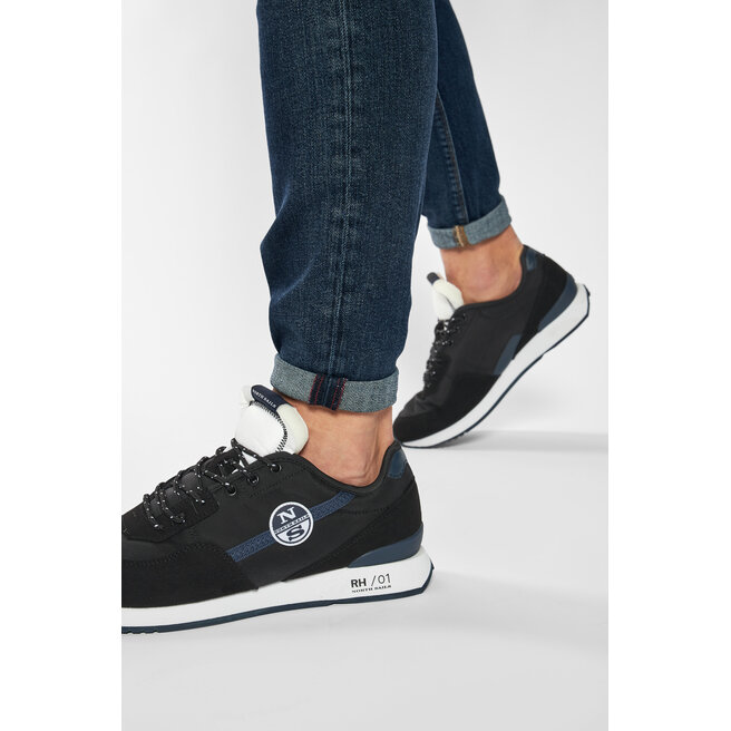 Sneakers North Sails Hitch Logo 003 Uomo - Tessuto Blu, Casual, Comode E Traspiranti