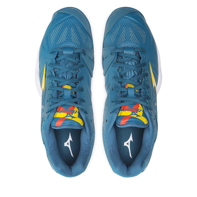 Mizuno Παπούτσια Mizuno Wave Intense Tour 5 Ac 61GA190030 Blue/High Visibility/White