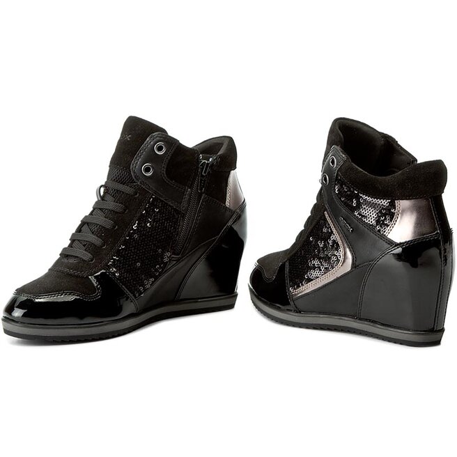Sneakers Geox D Illusion B D7254B C9999 Black • Www.zapatos.es