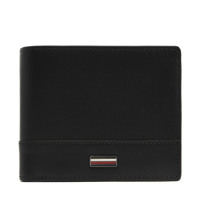 Duży Portfel Męski Tommy Hilfiger Th Corp Cc Flap And Coin - Czarny