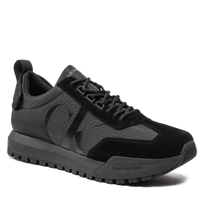 Calvin Klein Jeans Superge Calvin Klein Jeans Toothy Runner Laceup R-Poly YM0YM00417 Triple Black 0GT