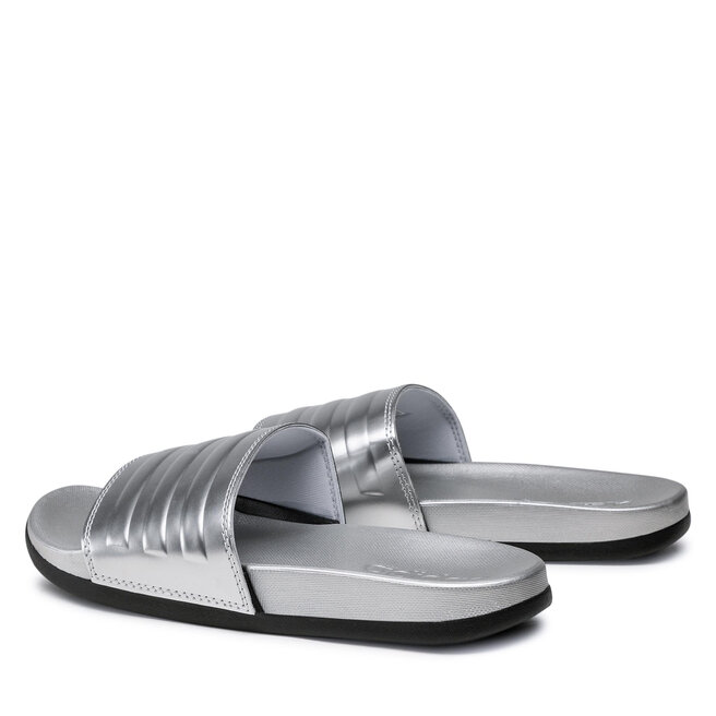 Adilette comfort slides silver metallic Clearance