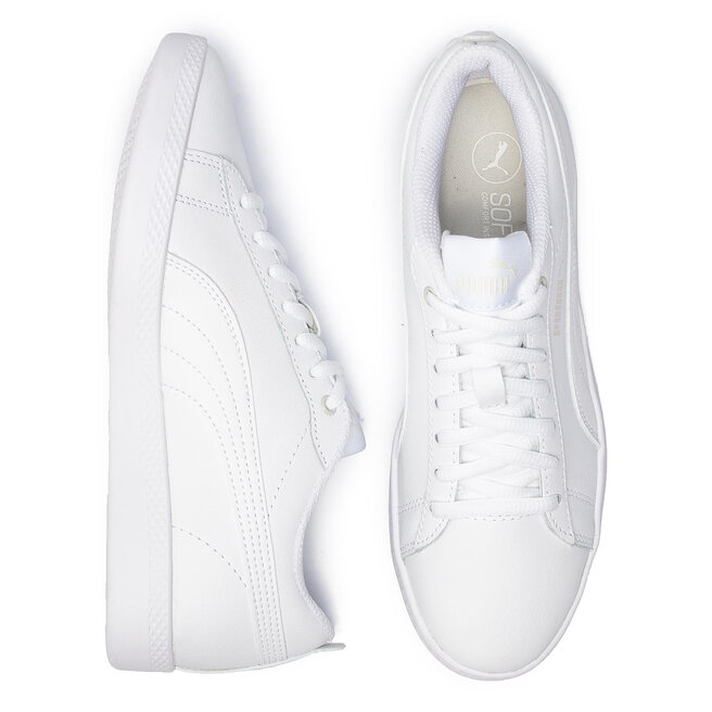 puma smash white sneakers