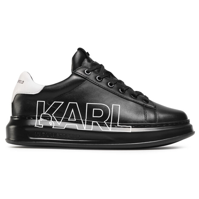 KARL LAGERFELD Sneakersy KARL LAGERFELD KL52523 Black Lthr/Mono