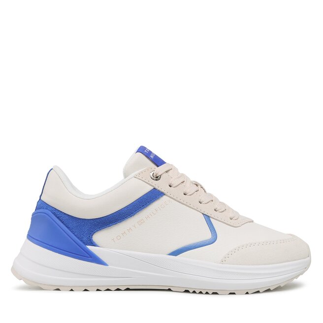 Tommy Hilfiger Sneakers Tommy Hilfiger Runner With Heel Detail FW0FW06621 Ecru YBL