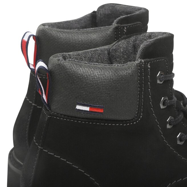 Tommy Jeans Turistická obuv Tommy Jeans Bran Short lace Up EM0EM01059 Black BDS