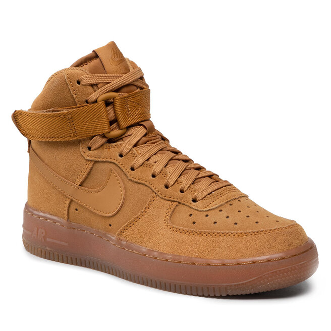 Pantofi Nike Air Force 1 High Lv 8 3 (GS) CK0262 700 Wheat/Wheat/Gum Light Brown (Gs) imagine noua 2022