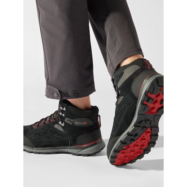 Regatta Trekkingschuhe Regatta Samaris Suede RMF575 Black/Dark Red