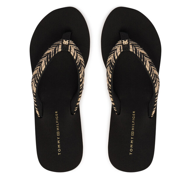 Japonki Tommy Hilfiger Rope Strap FW0FW09197 Czarny -