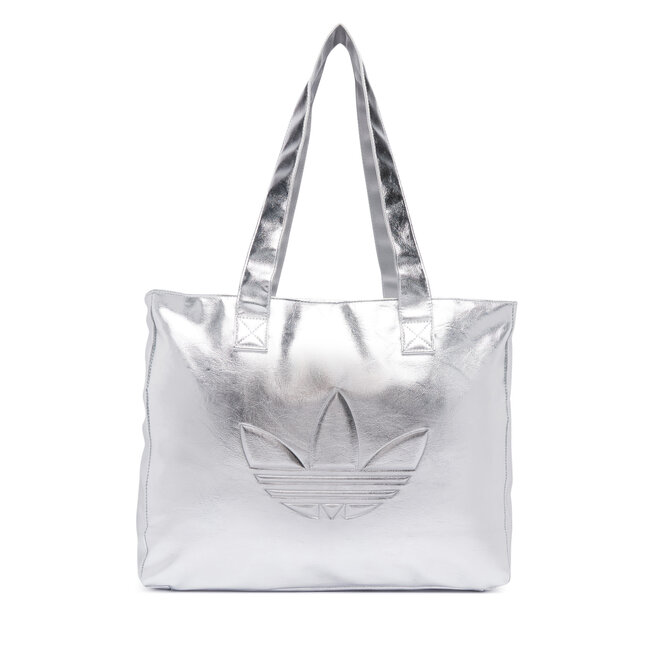 Torebka adidas Shopper Metallic Pu Bag KR1566 Srebrny -