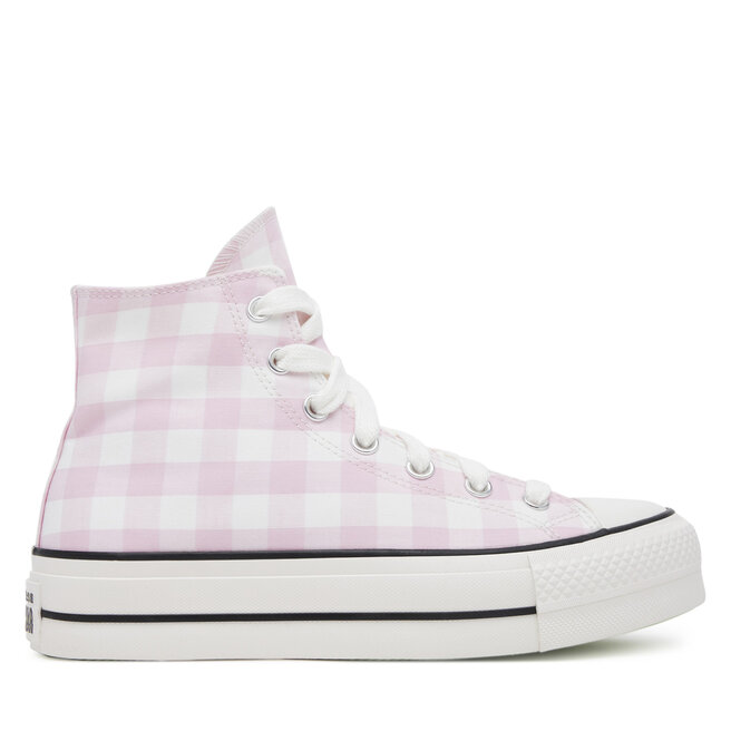 Trampki Converse Chuck Taylor All Star Lift Platform Gingham - Różowy