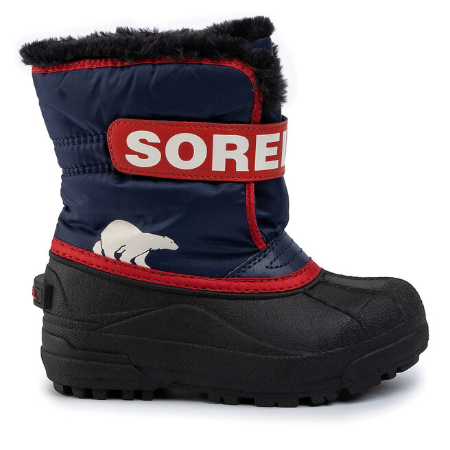 Śniegowce Sorel Childrens Snow Commander - Granatowy