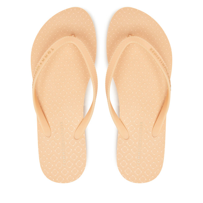 Japonki Tommy Hilfiger Hilfiger Strap Beach Sandal - Pomarańczowy