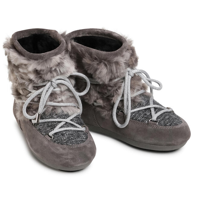 Moon Boot Cizme de zăpadă Moon Boot Dk Side Low Wool Fur 24300700 Grey