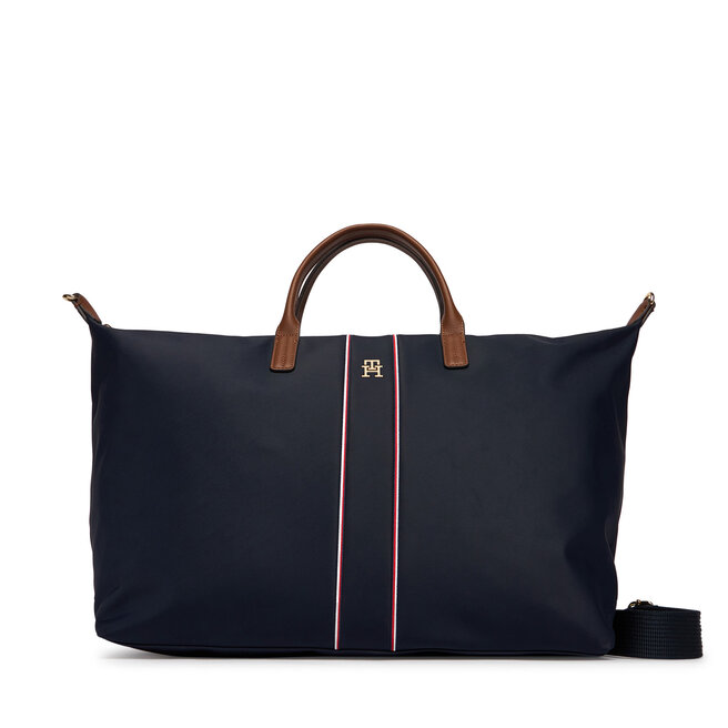 Torebka Tommy Hilfiger Popette Weekender Corp AW0AW18529 Niebieski -
