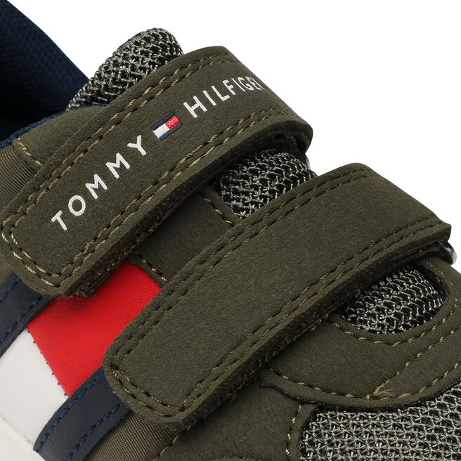 Tommy Hilfiger Sportcipő Tommy Hilfiger Low Cut Velcro Sneaker T1B4-30481-0732 S Military Green 414