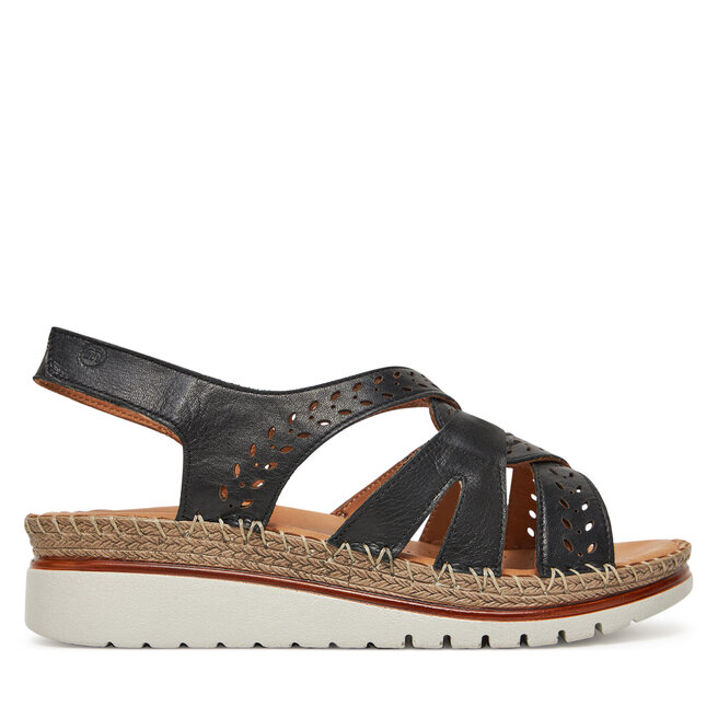 Sandały Manitu 910278 Czarny - kobiece
